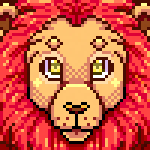 Pixel icon with blink (scaled up 300%)