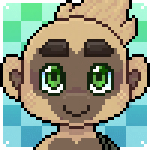 Pixel icon with bounce (scaled up 300%)