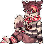 Pixel doll with bounce