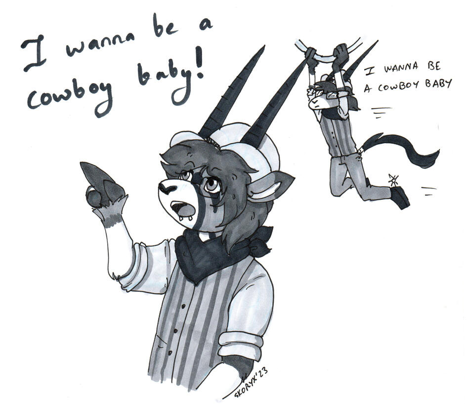 Monochrome half-body (2x)